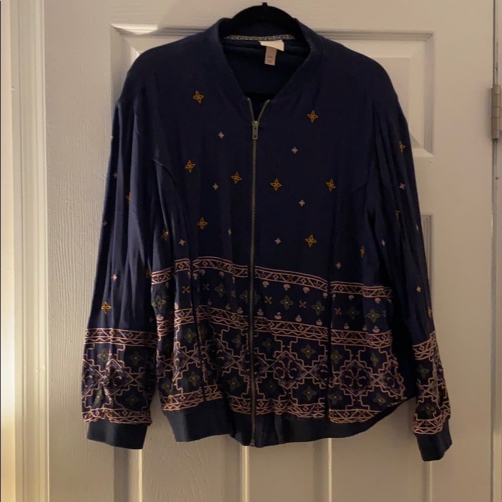 Knox Rose embroidered bomber jacket